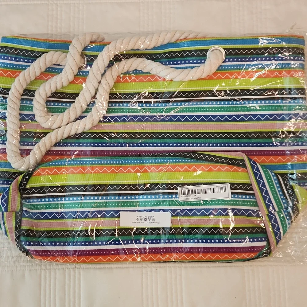 🚦3for$15🚦Multicolor Aztec Striped Tote Bag